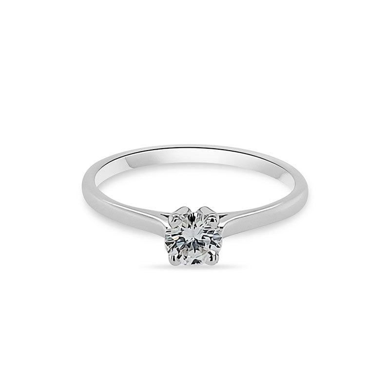 0.50 Carat classic narrow diamond engagement ring OROGEM Jewelers Engagement Rings
