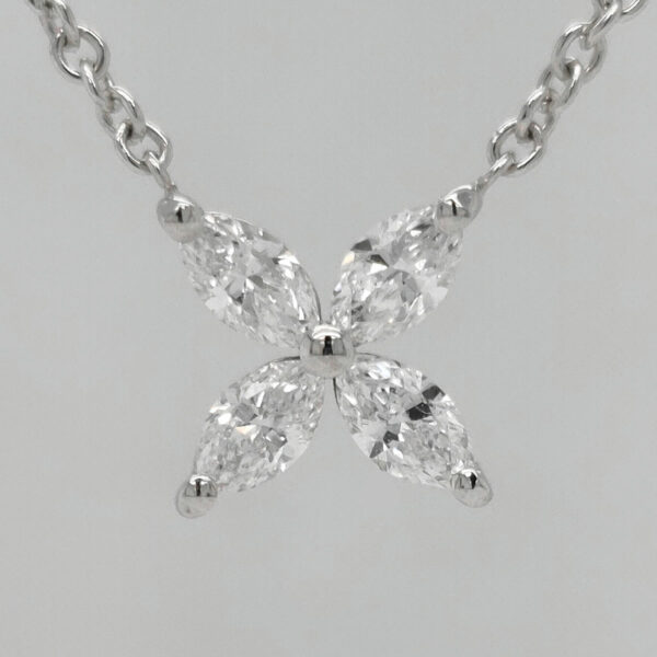 Diamond marquise pendant