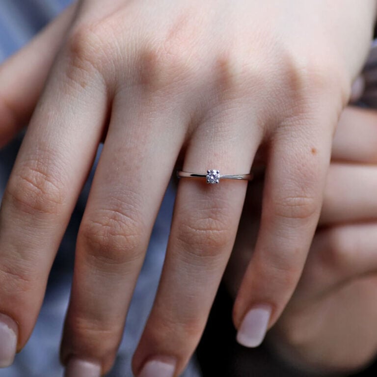 Classic Engagement Ring Round Brilliant Diamond