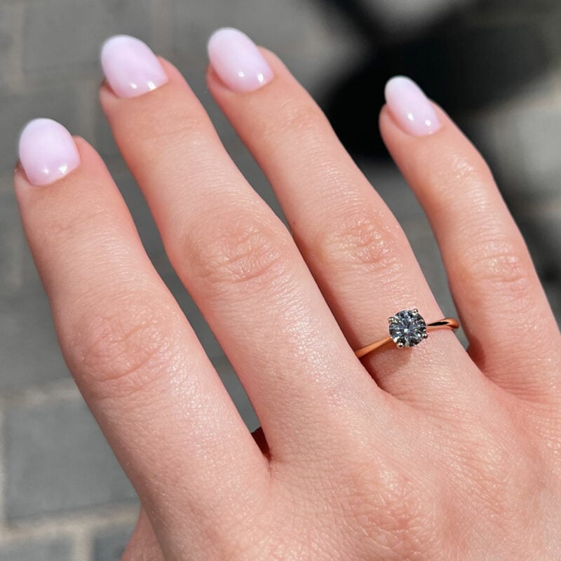 0.65 Carat classic thin diamond engagement ring OROGEM Jewelers Engagement Rings