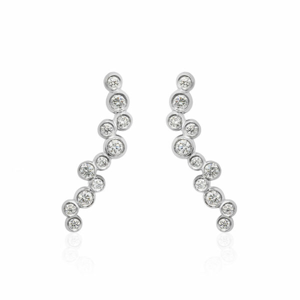 diamond cocktail earrings OROGEM Jewelers Engagement Rings