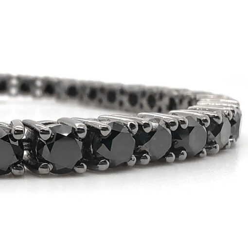 13.53 Carat Black Diamonds Tennis bracelet OROGEM Jewelers Engagement Rings