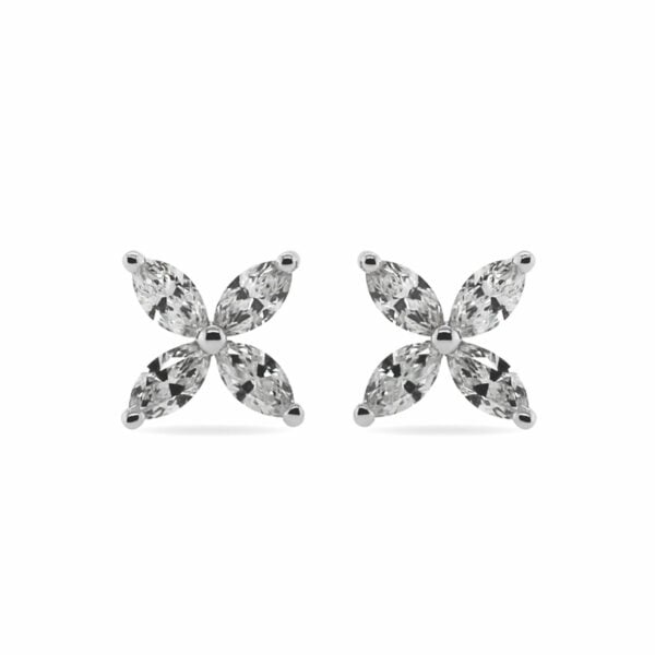 Boucles d'oreilles marquise en diamant de 1.48 carat
