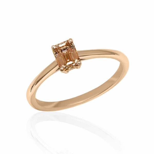 Bague de fiançailles solitaire FBO émeraude diamant 1,01 carat OROGEM Jewelers Engagement Rings
