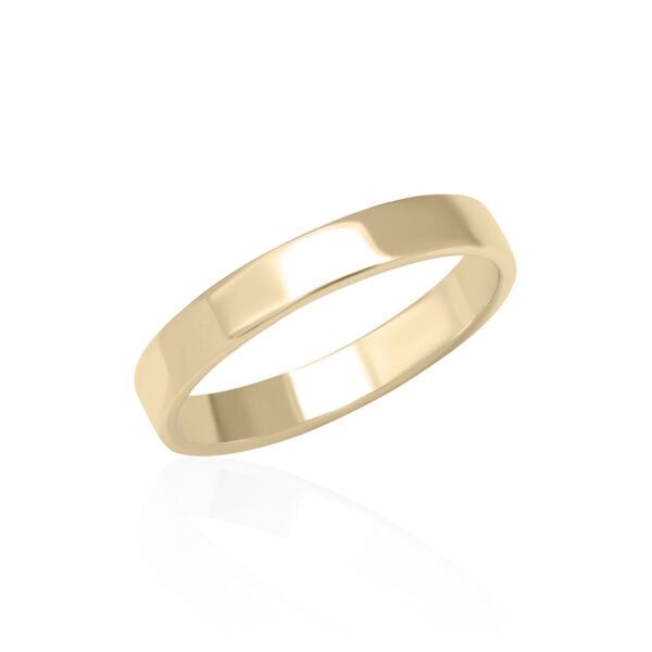 Plain wedding ring yellow gold 18k