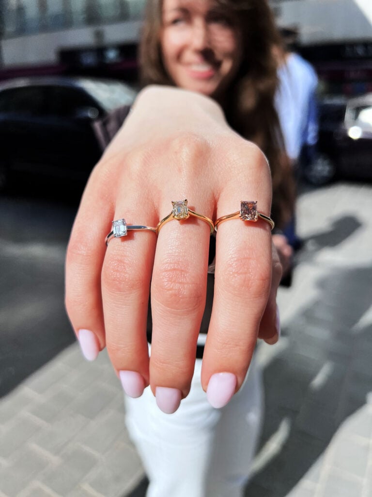 emerald-cut-diamonds-collection - Orogem Juweliers emerald cut diamonds collection OROGEM Jewelers Engagement Rings