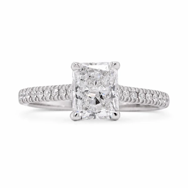 1.02 Ct Radiant Cut Diamond Ring