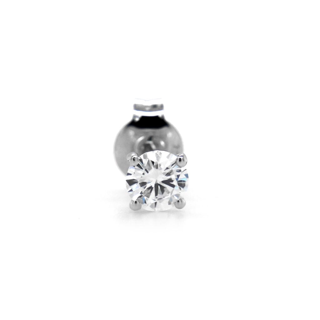 Clou De Nez En Diamant Naturel – Or 18 Carats – 0,14 Ct – Taille 20g – Neuf
