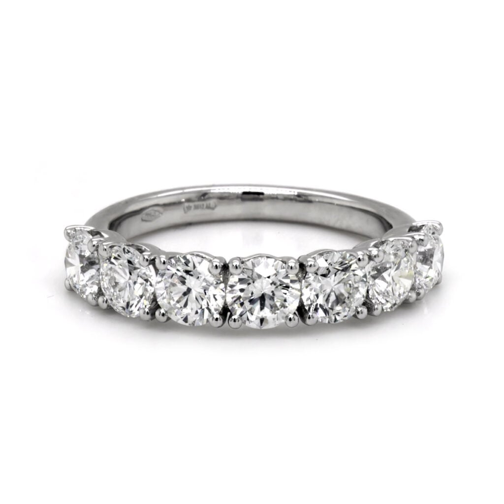 Bague Alliance Or 18 Carats Avec Diamants 0,21 Carat - Magnifique, Occasion, 2,12 G - Or Jaune