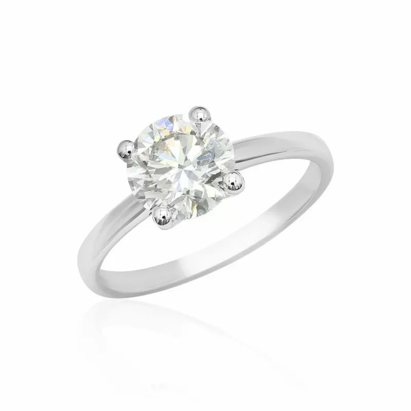 2.00 Carat Classic Labgrown Diamond Band Engagement Ring