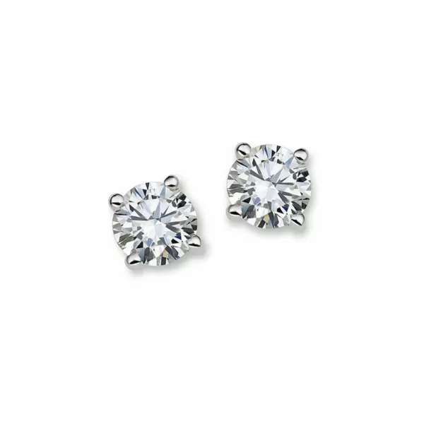 2.00 ct. tw. Labgrown diamond classic solitaire earrings