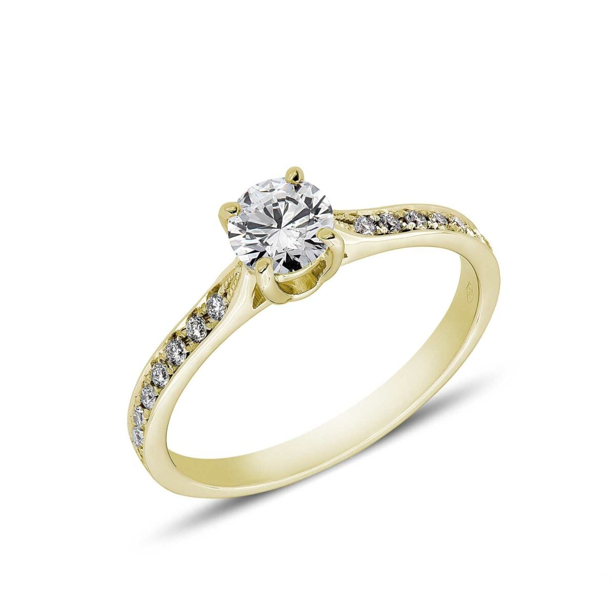 Bague Diamants 0,95 Ct Or 18K - Forme Ronde Brillante - Taille 54 - Neuf Avec étiquettes
