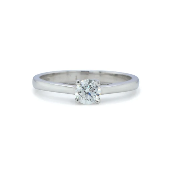 Solitair diamanten ring 0,30 ct in 18K witgoud