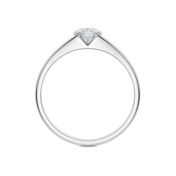 Solitario moderno con diamante taglio brillante certificato IGI