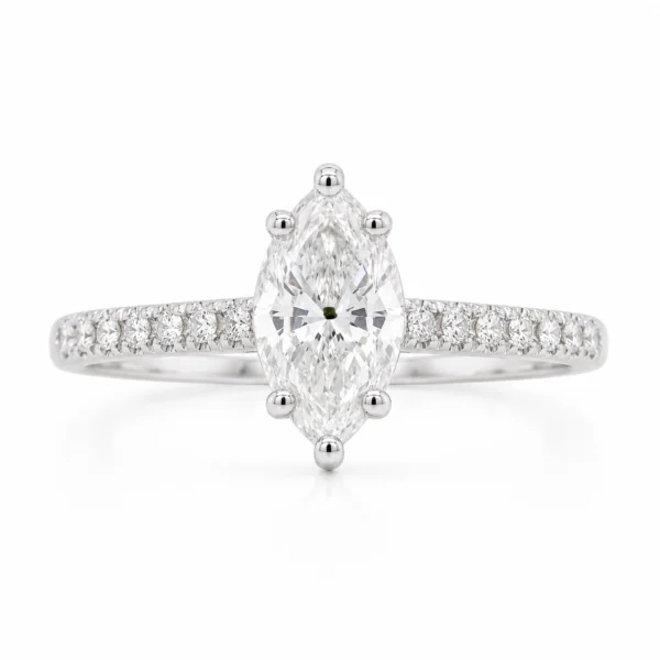 0.70 Carat Marquise Cut Diamond Engagement Ring
