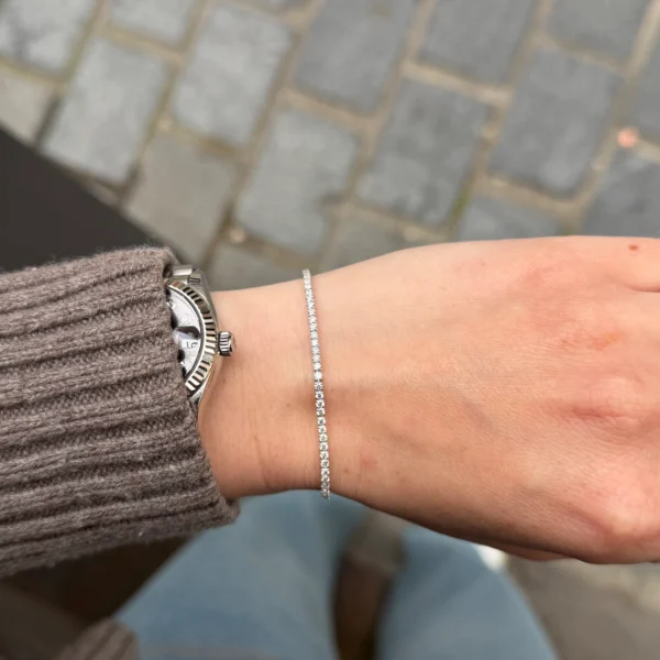 Diamond Tennis Bracelet in 18k White Gold with 1.99 ct Diamonds